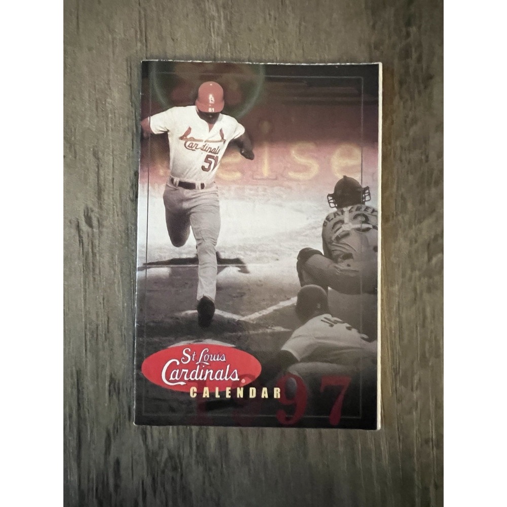 1997 St Louis Cardinals Season Schedule Calendar Starter‎ Good Condition